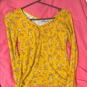 Floral Yellow Top